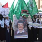 manifestazione Gaza contro Qaddafi